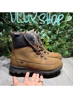 Icebug Adak Wool BUGrip Boot Men’s Size 10 Brown Grey NEW With Tags Outdoors